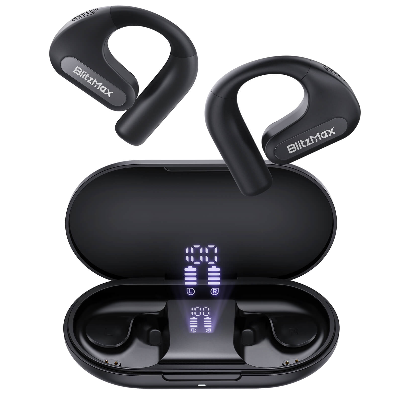 BM-CT2 Open Ear Headphones, Wireless Bluetooth - BlitzMax